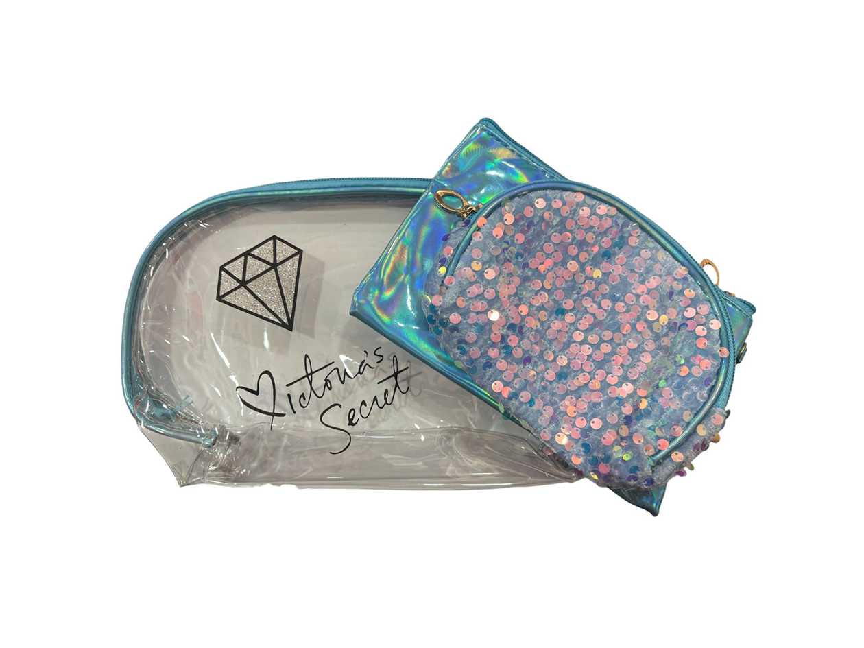 3pcs Makeup Bag - Blue