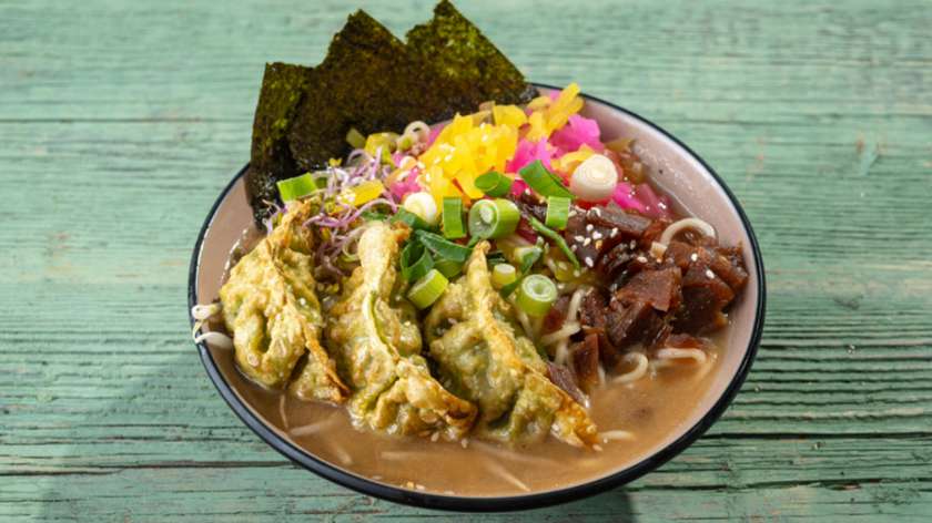 Gyoza Vegan Miso Ramen