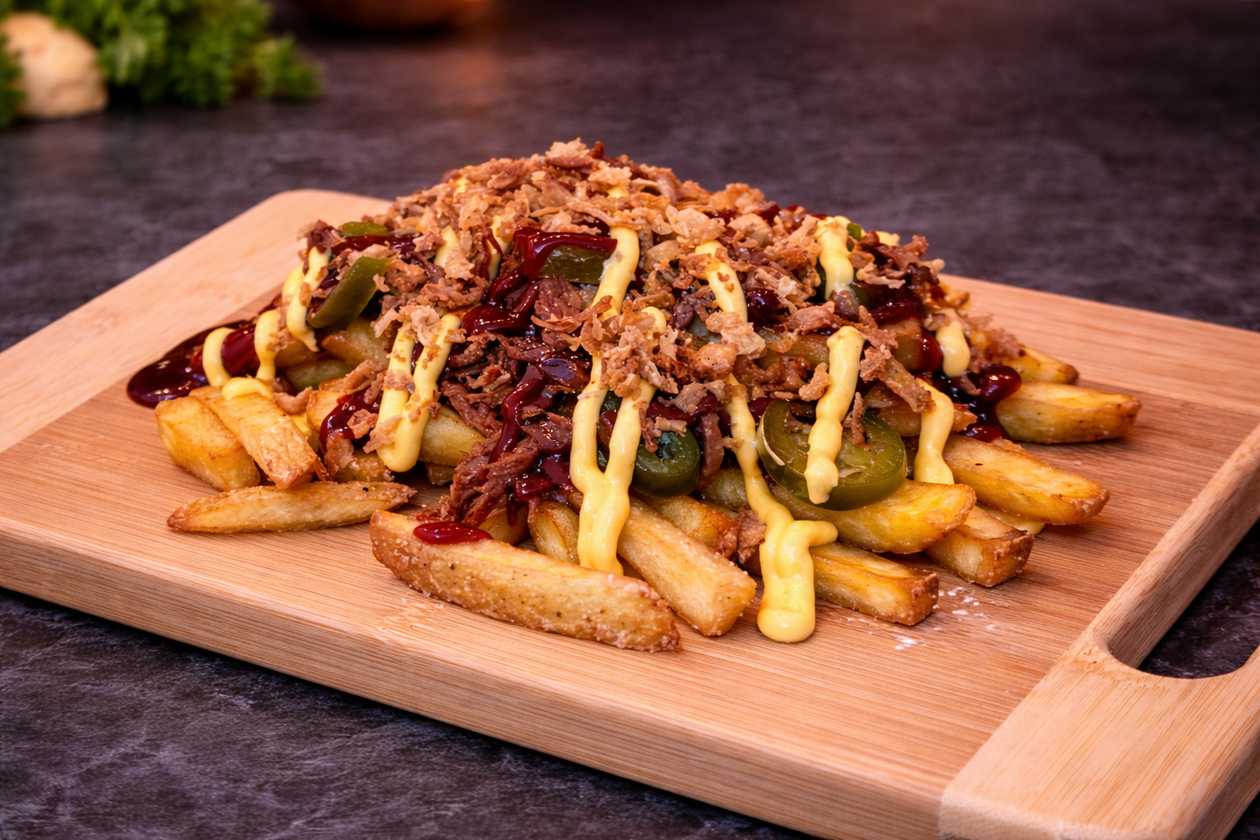 Pulled Pork BBQ with French Fries