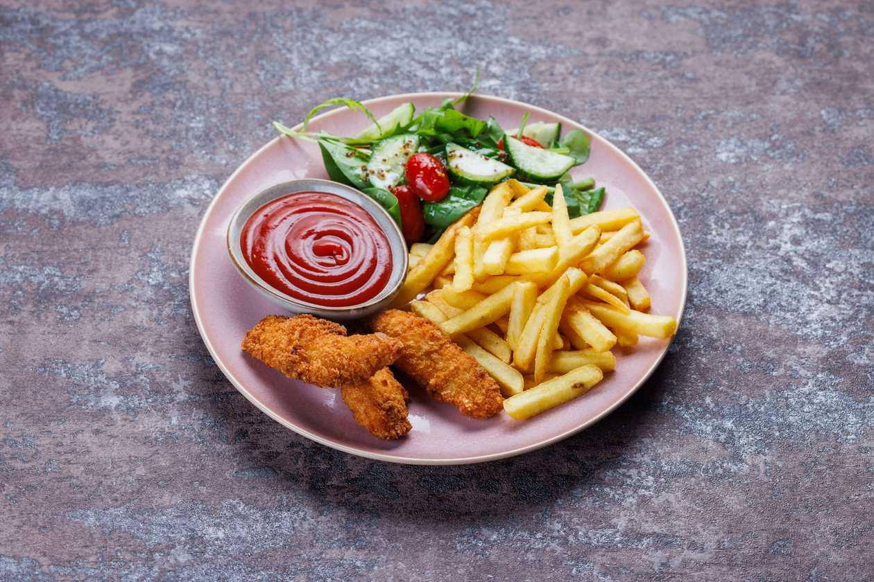 Fries with Chicken Pieces
