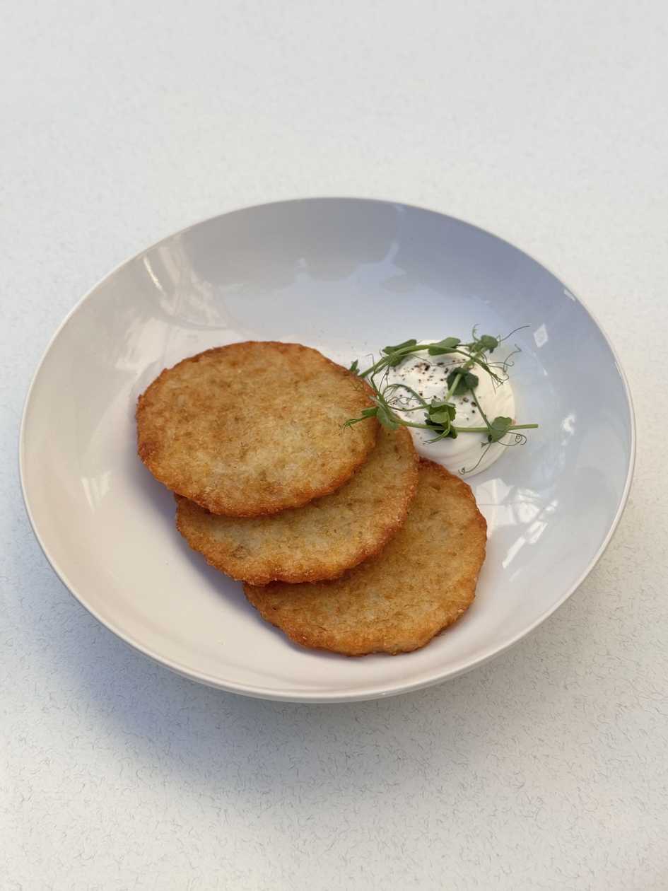 Potato Pancakes with Sour Cream