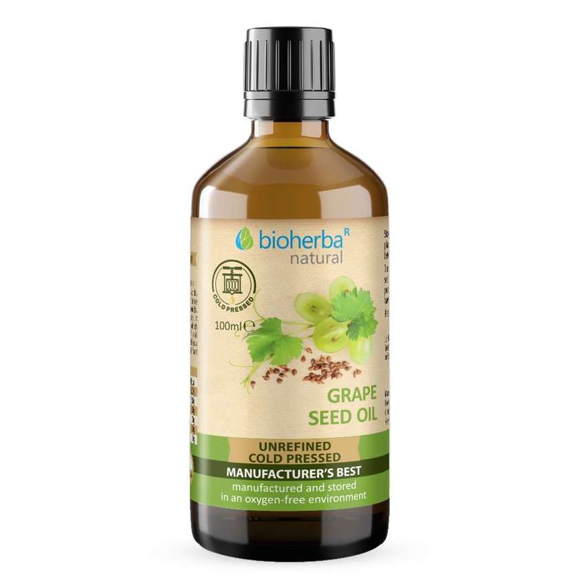 9993210 Grape Seed Oil, 100ml, Bioherba