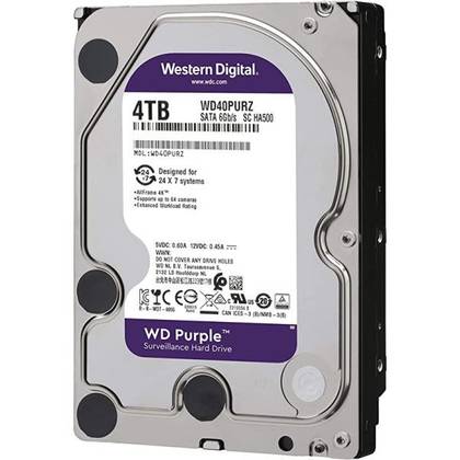 WD Purple Surveillance HDD 4TB SATA