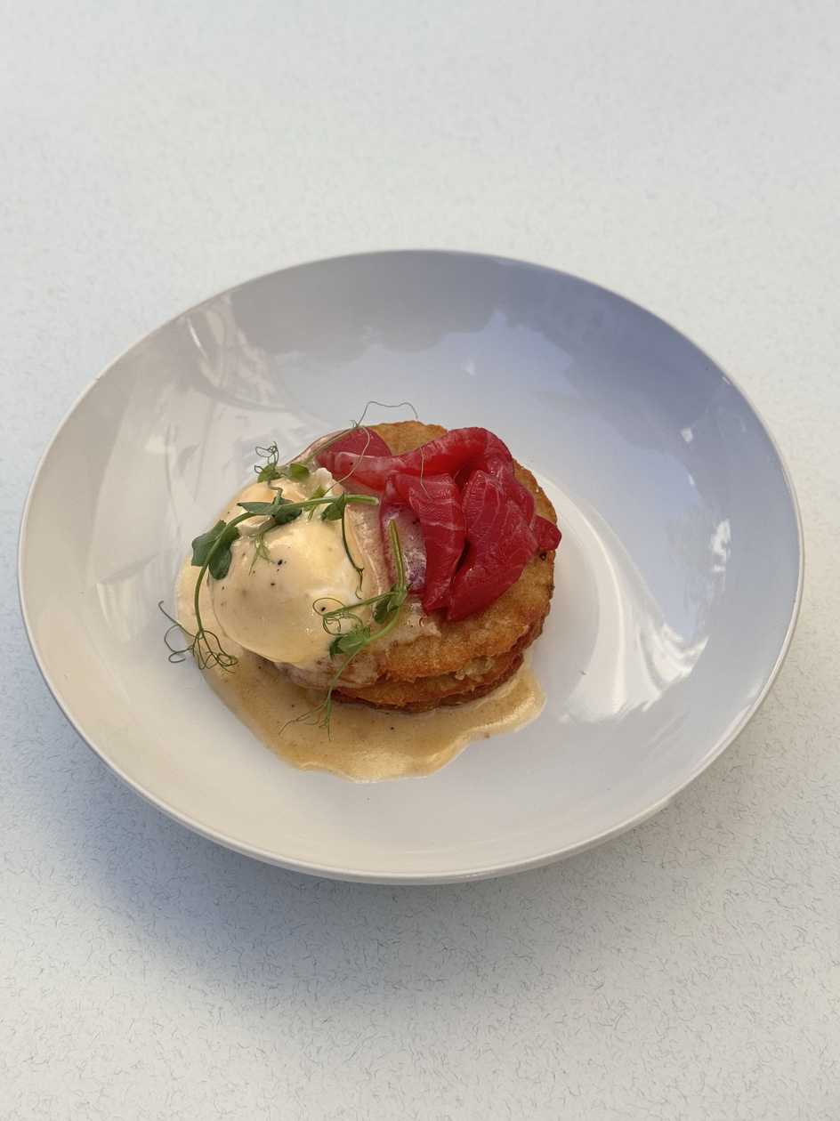 Potato Pancakes with Salmon