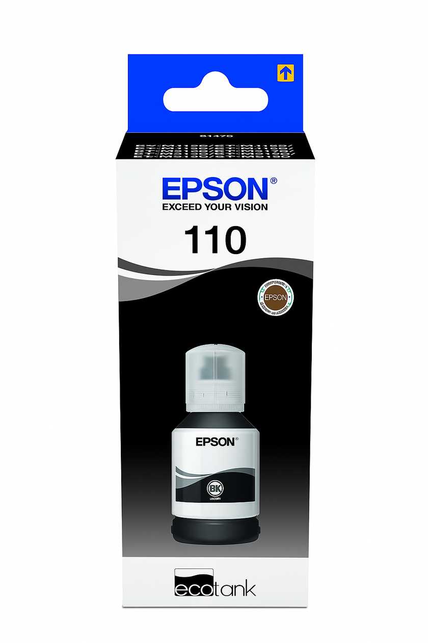Epson 110 EcoTank Pigment Black Ink 120ml Bottle