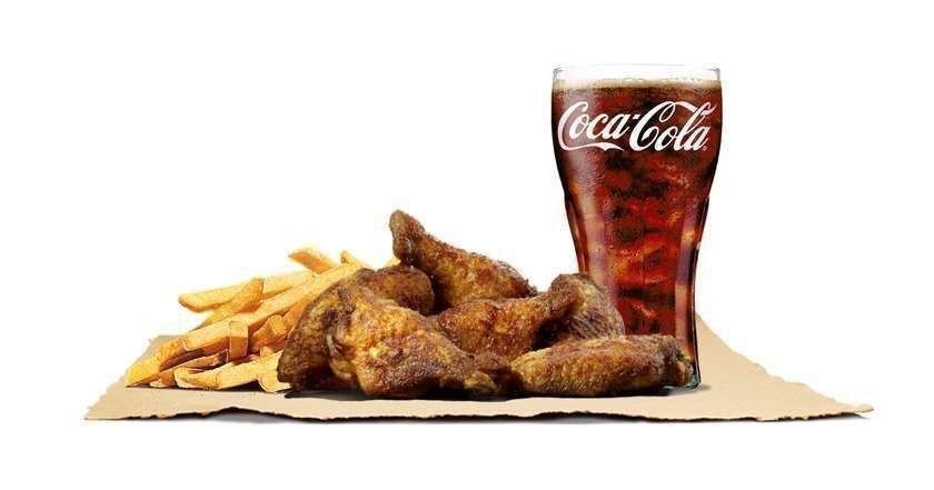 4 Pieces of Chicken Wings Meal - Regular