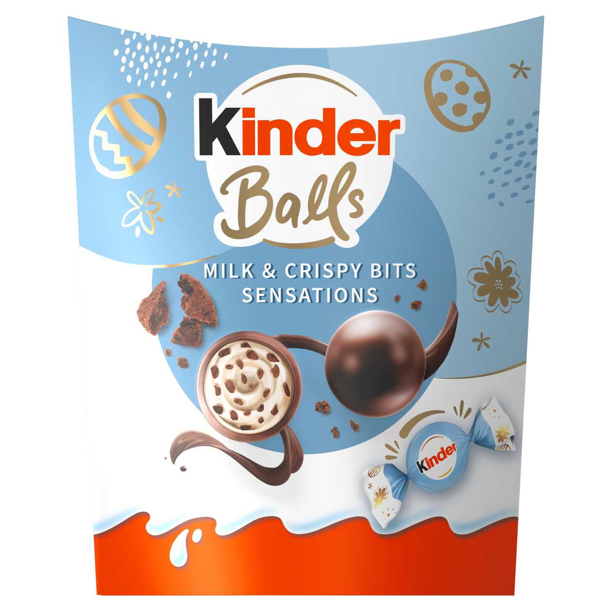 KINDER Balls milk & crisp 90g