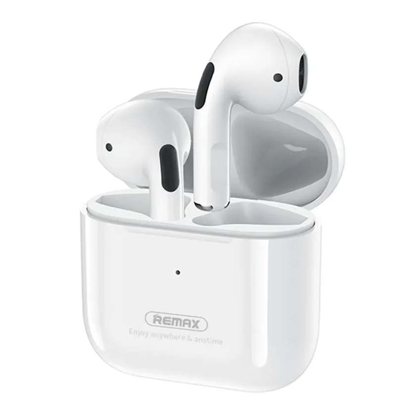 Remax TWS Wireless Bluetooth Headphones 5.0 With Mic Charging Box White