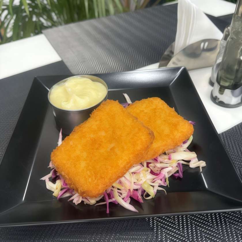 Breaded Fried Cheese Menu + Baguette