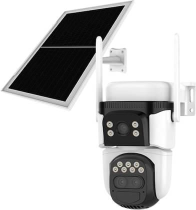 Vstarcam outdoor camera 4G With Solar Panel 3MP 3Lens dual view 10X Zoom IP66 waterproof