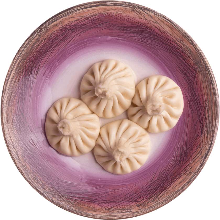 Хінкалі з міксом яловичини та свинини (без зелені) (4 шт.)