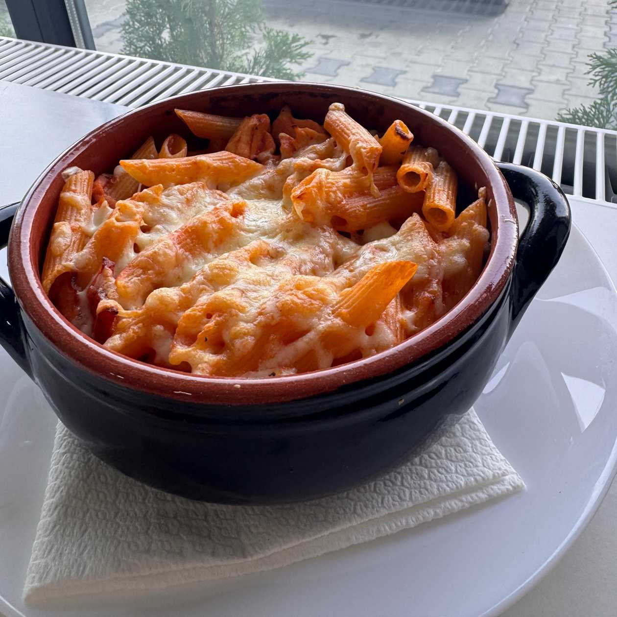 Gratinated Penne Siciliana