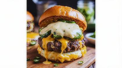 Smashed Burger Jalapeňos