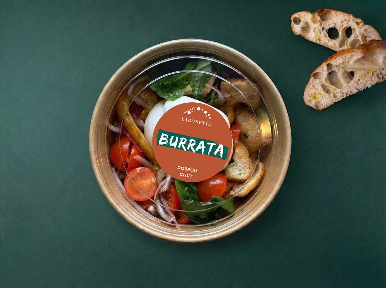 Burrata with Panzanella Salad