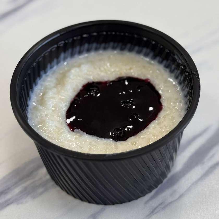 Rice Pudding with Jam