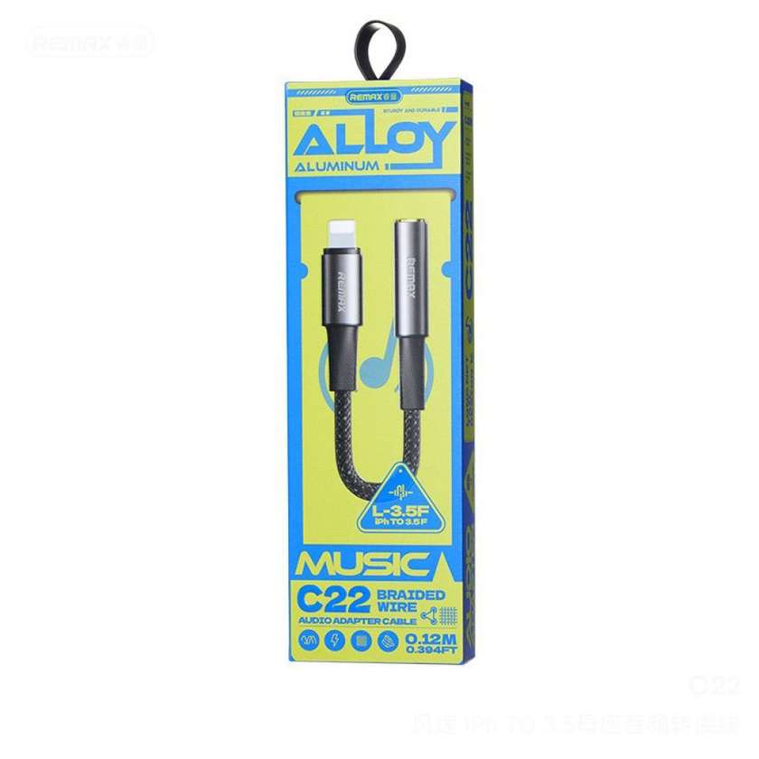 REMAX C22 Lightning to Jack 3.5mm Adapter Cable