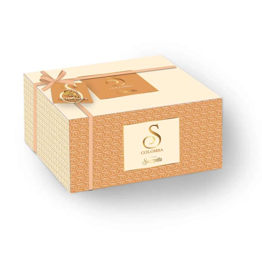 Colomba SCARPATO Cake with Salted Caramel and Dark Chocolate Shavings, 0.9 kg