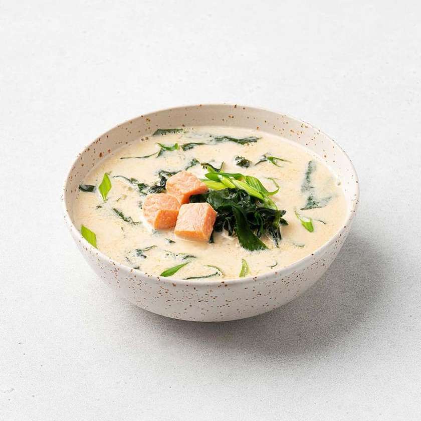 Вершковий з лососем суп