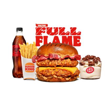 Menu Completo Double Full Flame Crispy Chicken®