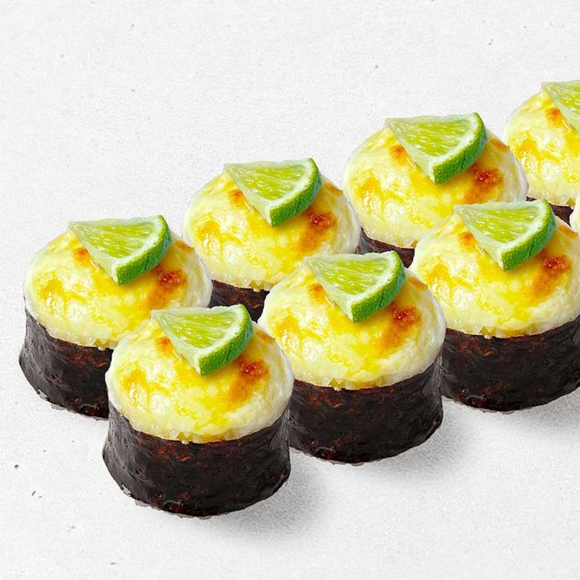 Везувій з лососем запеч рол