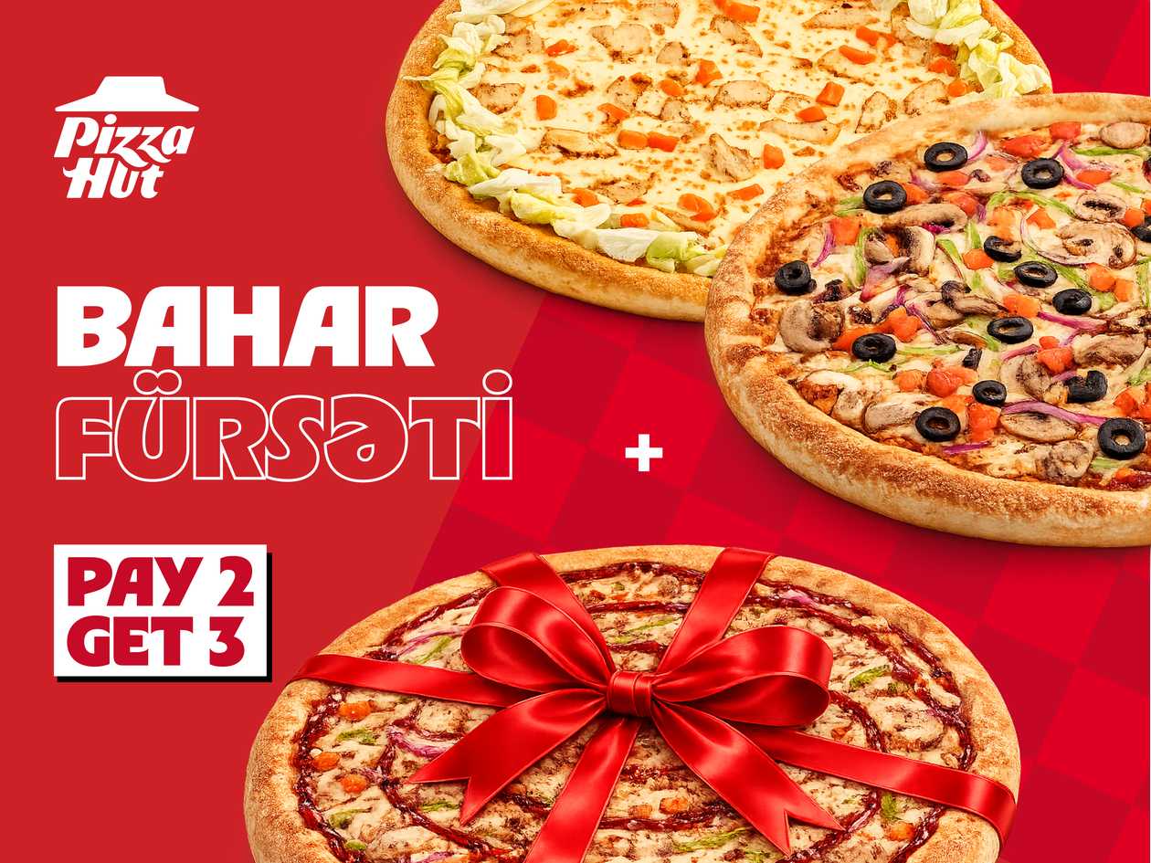 Buy 2 Pizzas, Get the 3rd Pizza Free (S) 🎁