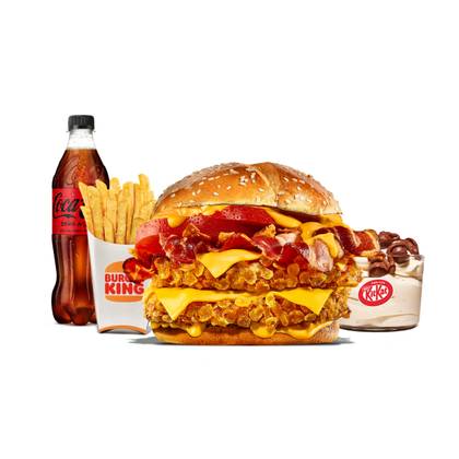 Menu Completo Duo Bacon Cheddar - Double Crispy Chicken