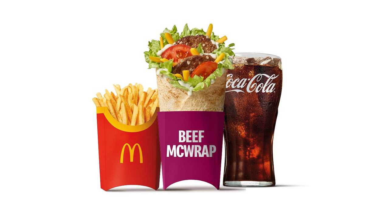 Beef McWrap Large Meal