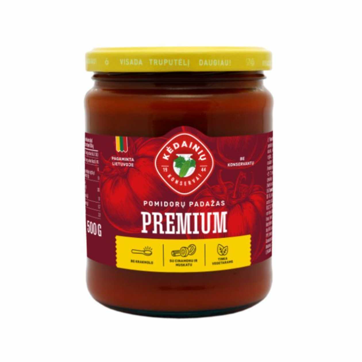 Pomidorų padažas KĖDAINIŲ Lietuviškas Premium, 500 g