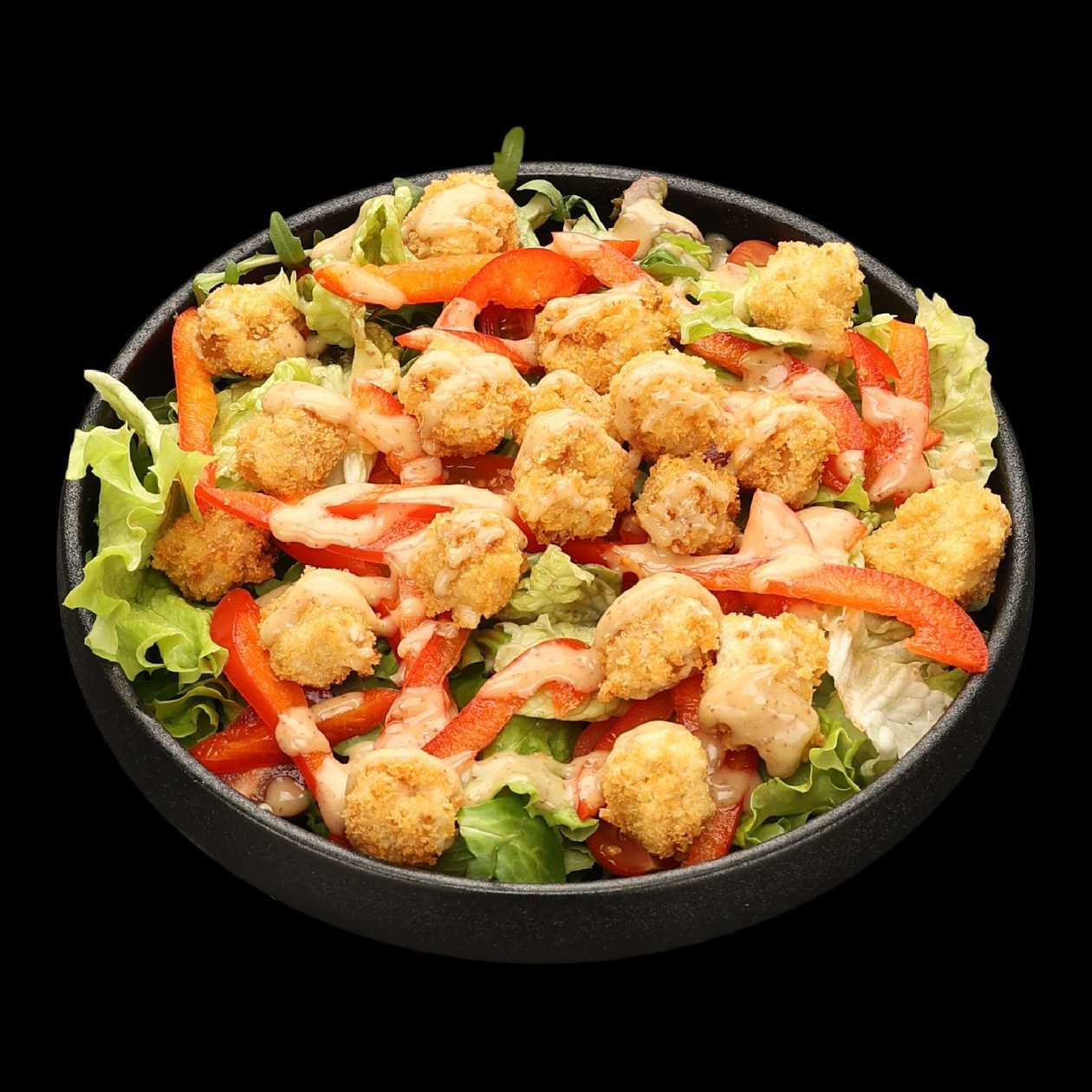 Salata cu tofu crispy