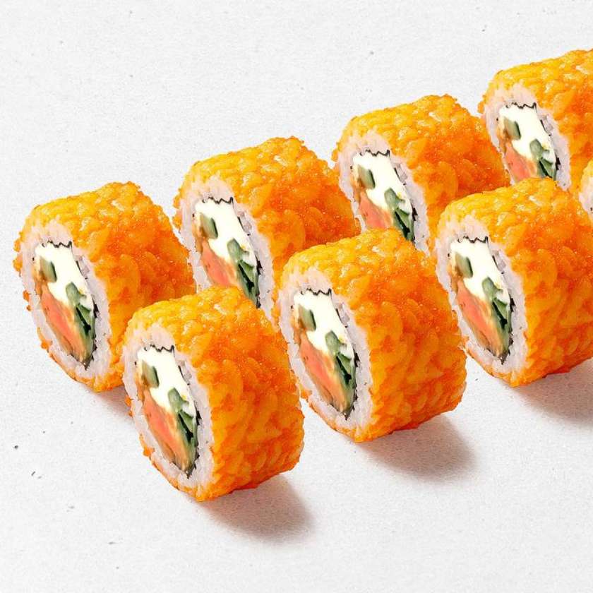 Філадельфія в масаго з лососем теріякі рол