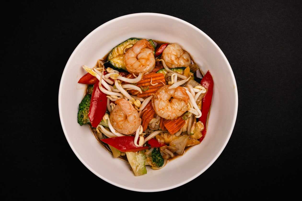 Stir-fried with basil