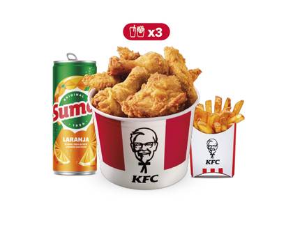 Bucket 9 Pedaços Para 3