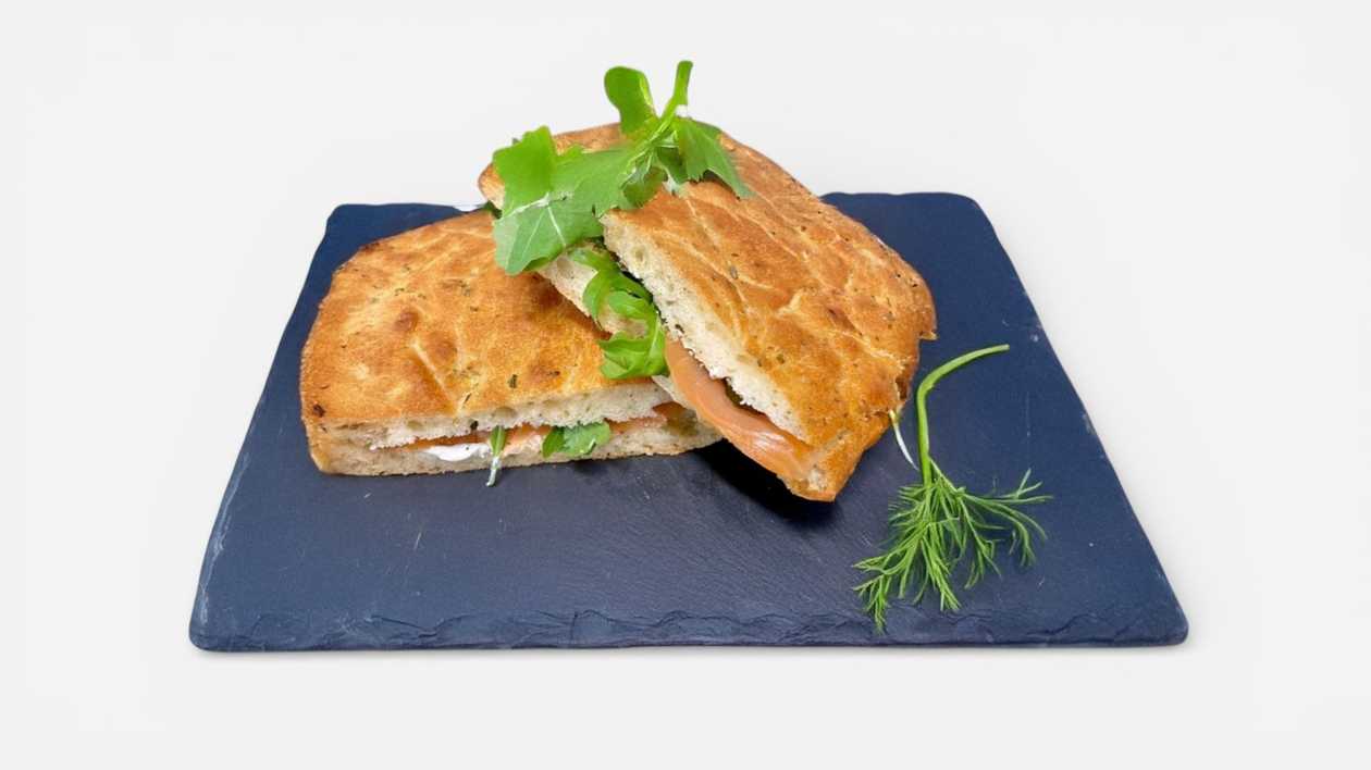 Focaccia cu Somon fume