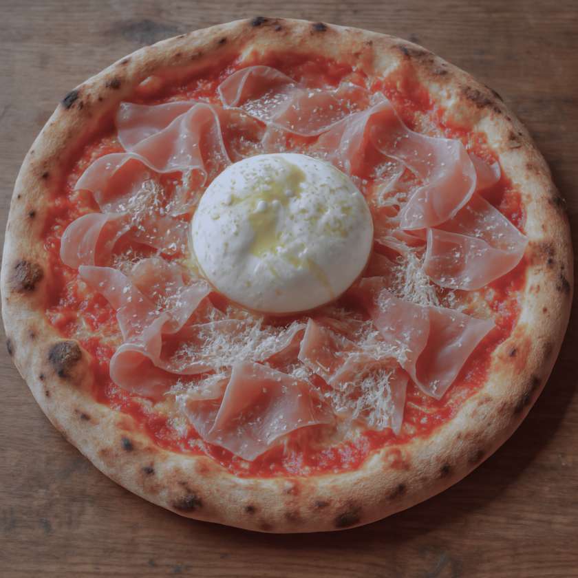74. Pizza Burrata E Parma