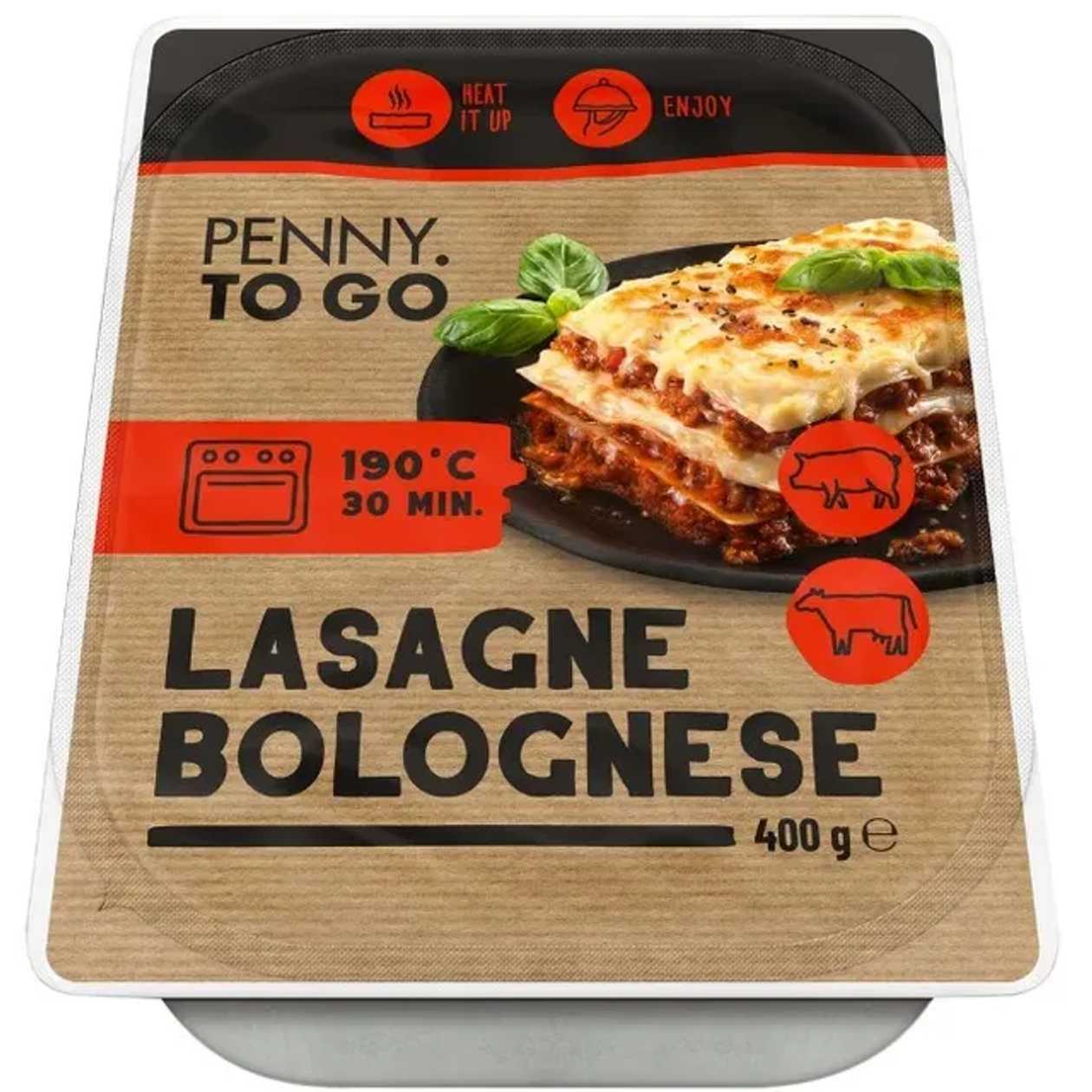 PENNY To Go Lasagna bolognese 1 kg