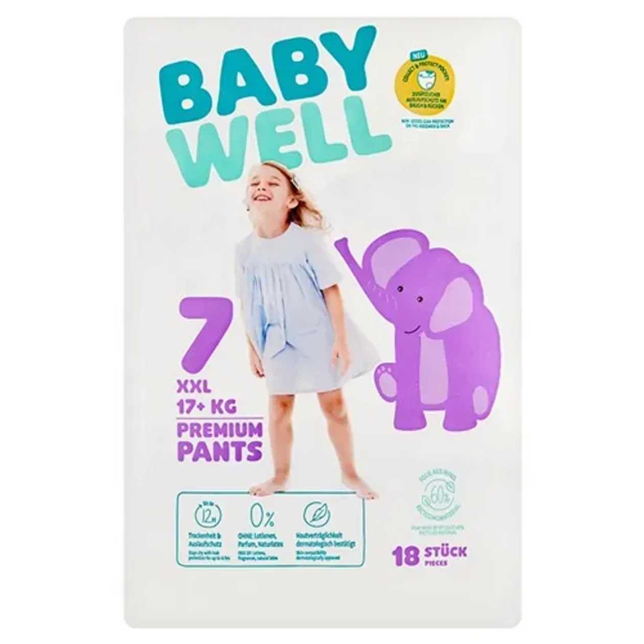 Babywell Scutece Chilotel 7XXL 17 + kg, 18 buc