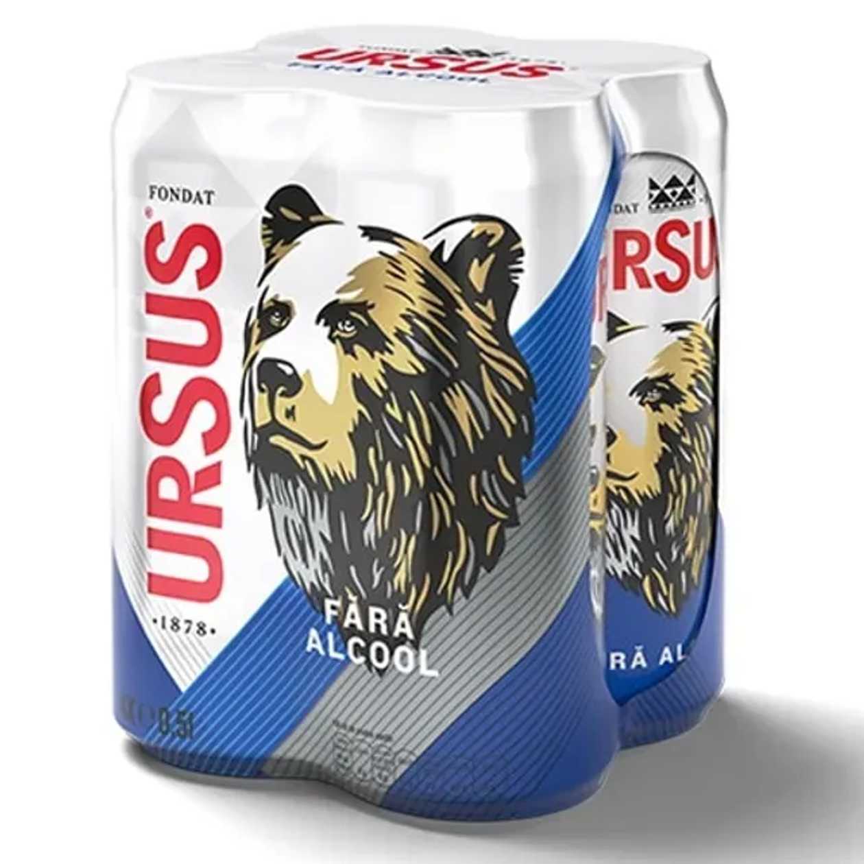 Ursus bere fara alcool 4 x 500 ml