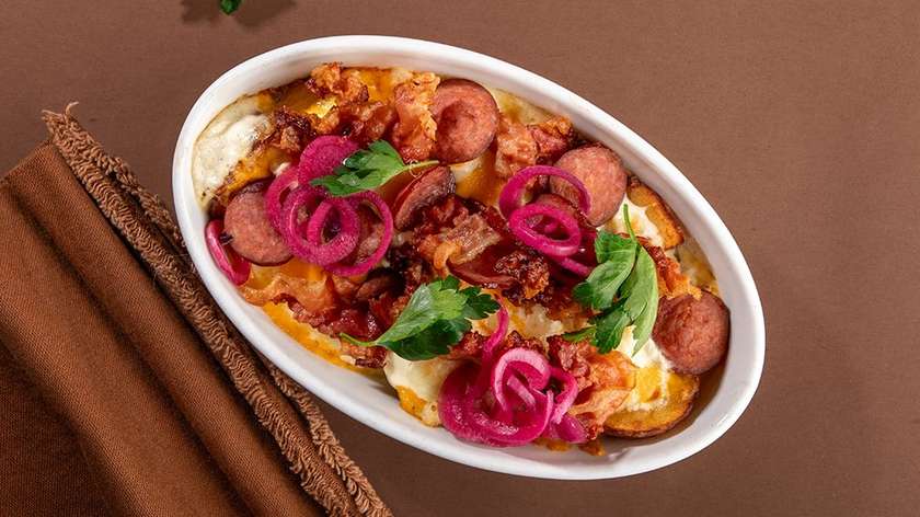 Baked rustic potatoes