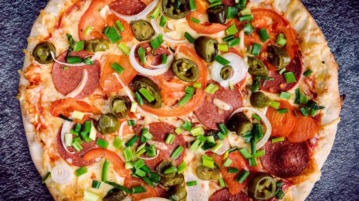 Jalapeño pizza 23cm