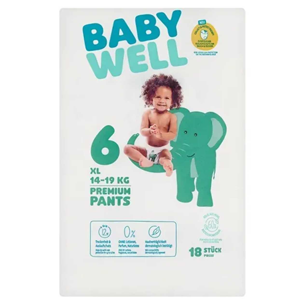 Babywell Scutece Chilotel 6 XL 14-19 kg, 18 buc