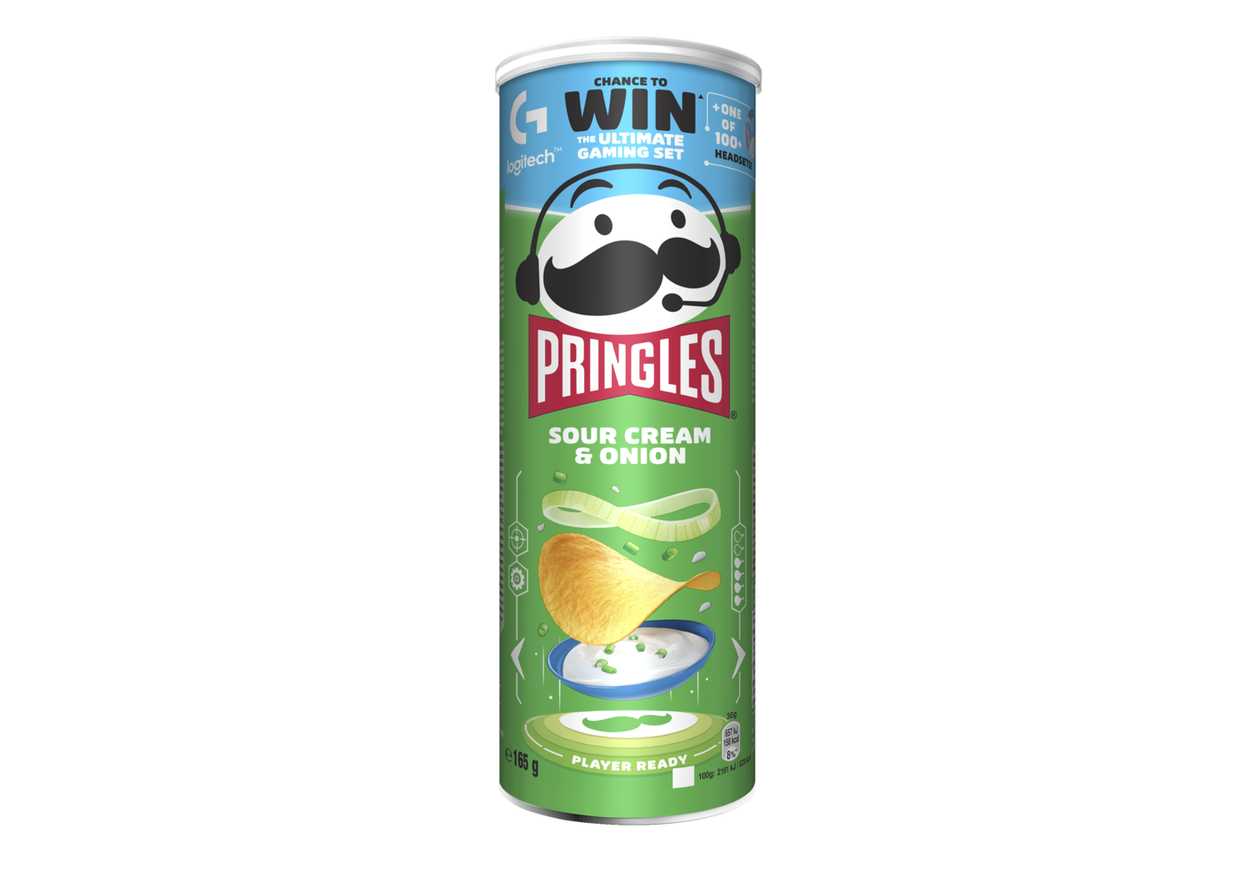 Pringles chips with sour cream and onions 165 g GAMING