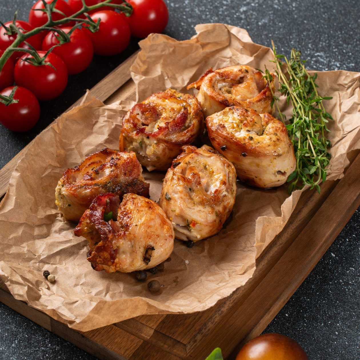 Chicken Rolls with Bacon
