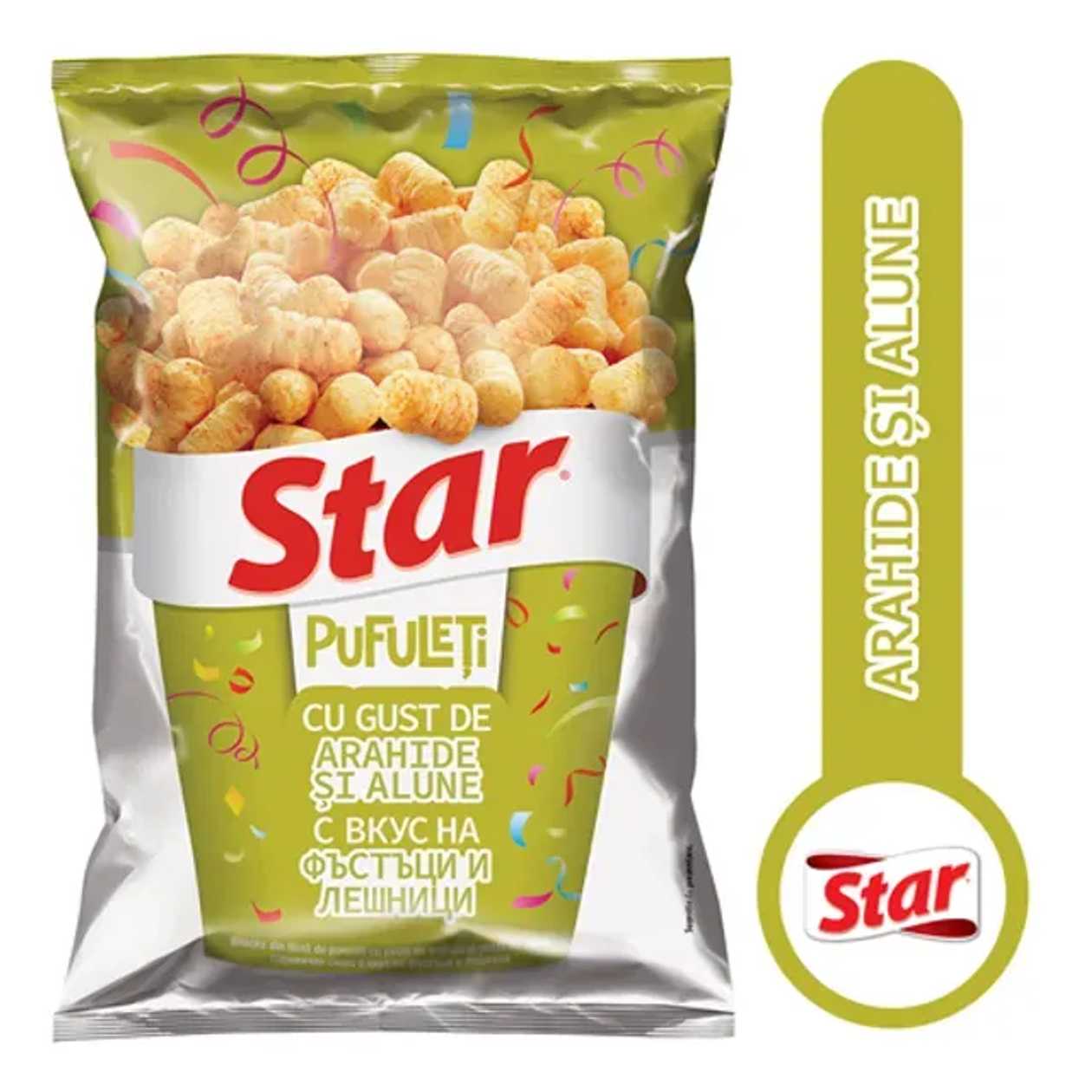 Star Pufuleti cu aroma de arahide si alune, 80 g
