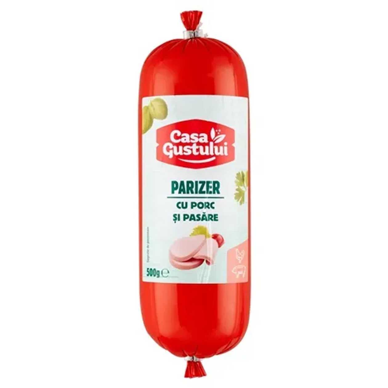 Casa Gustului parizer carne porc si pasare 500 g