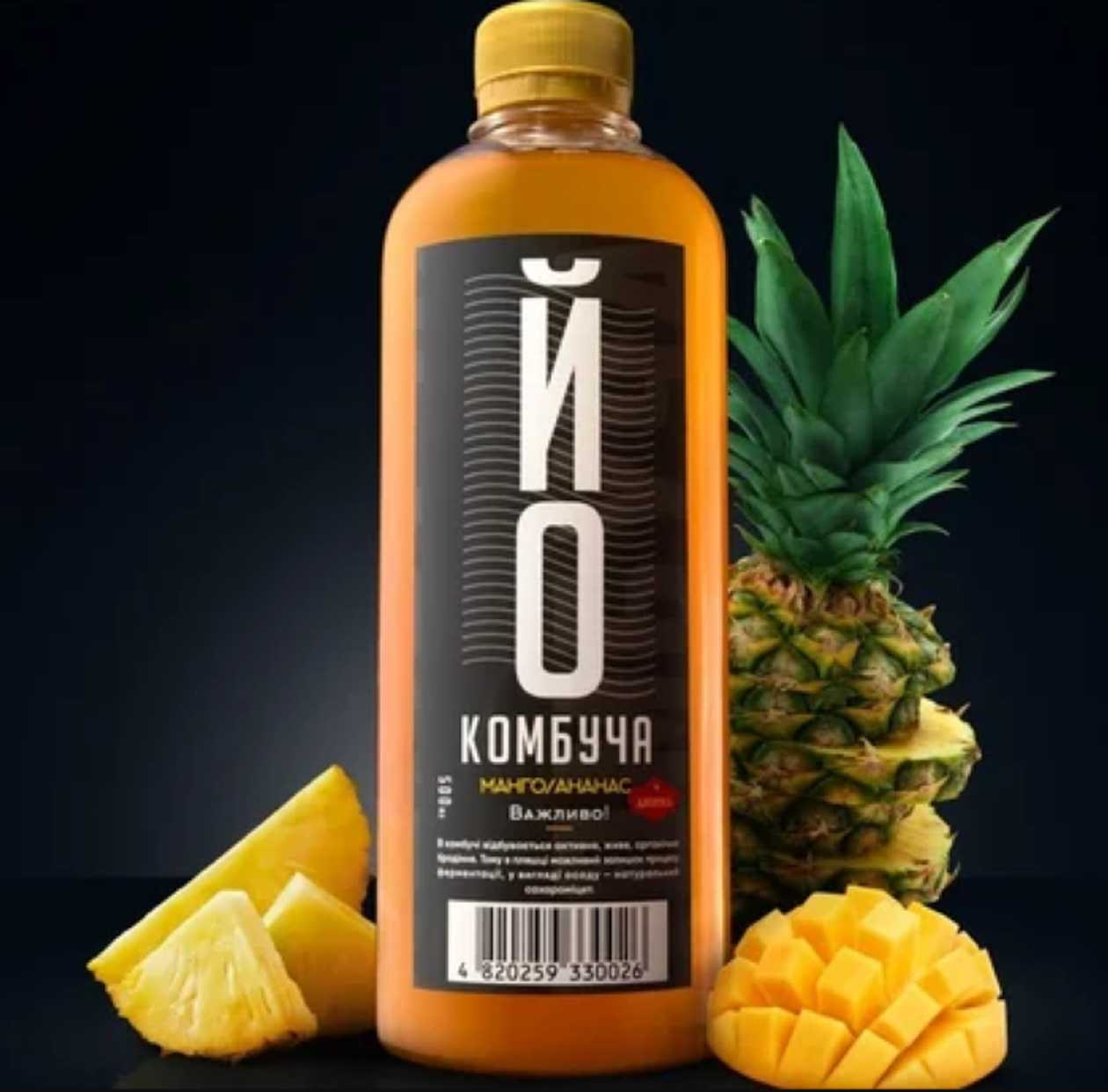 Mango-Pineapple Kombucha (500ml)