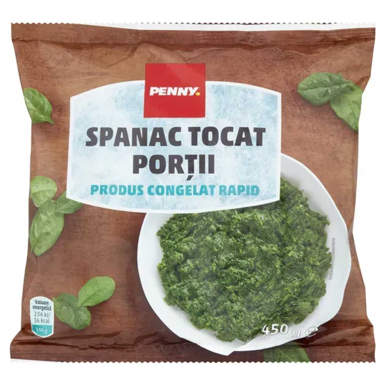 PENNY Spanac tocat portii 450 g