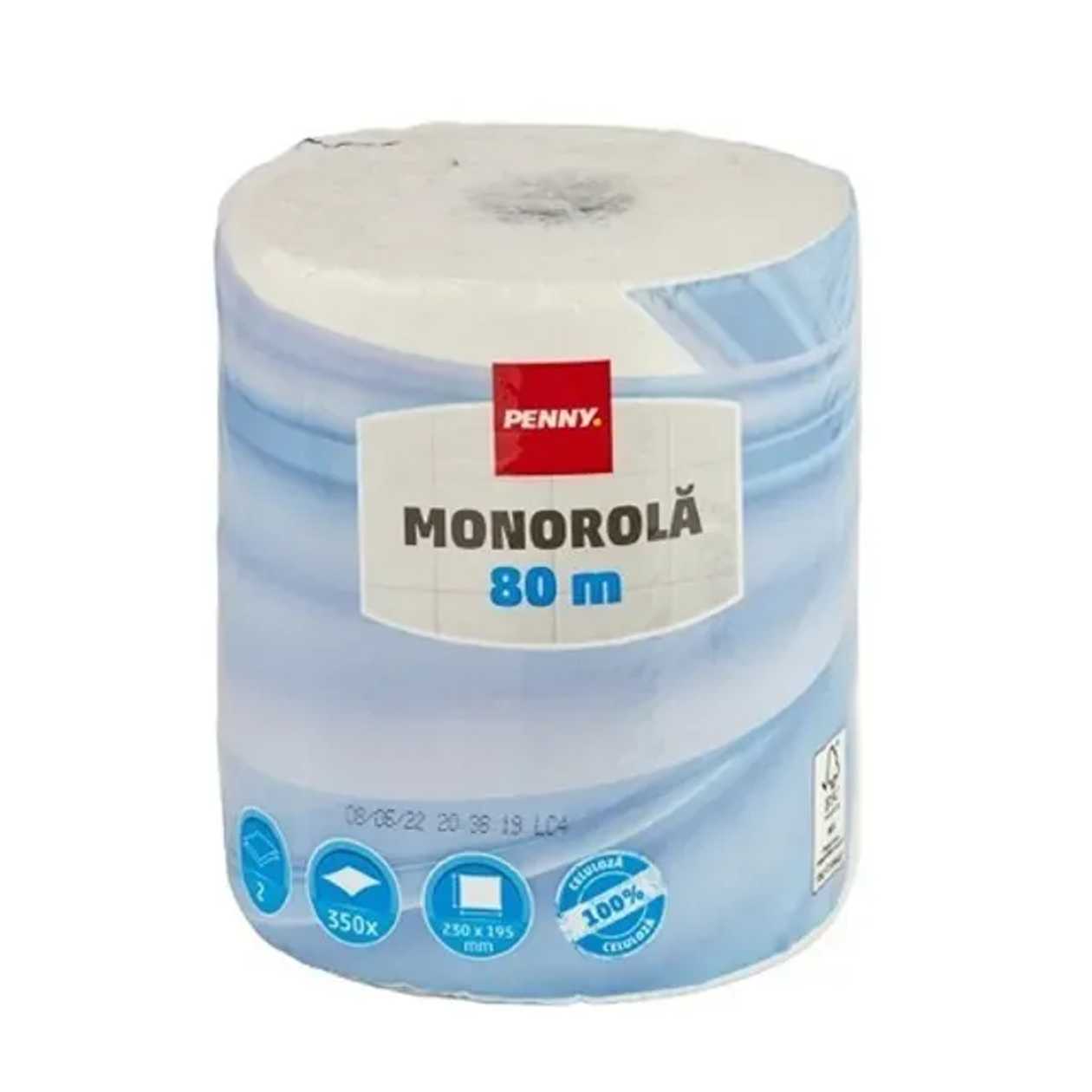 PENNY Prosop hartie monorola 2 straturi, 80 m