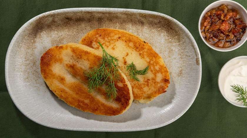 Samogitian potato pancakes