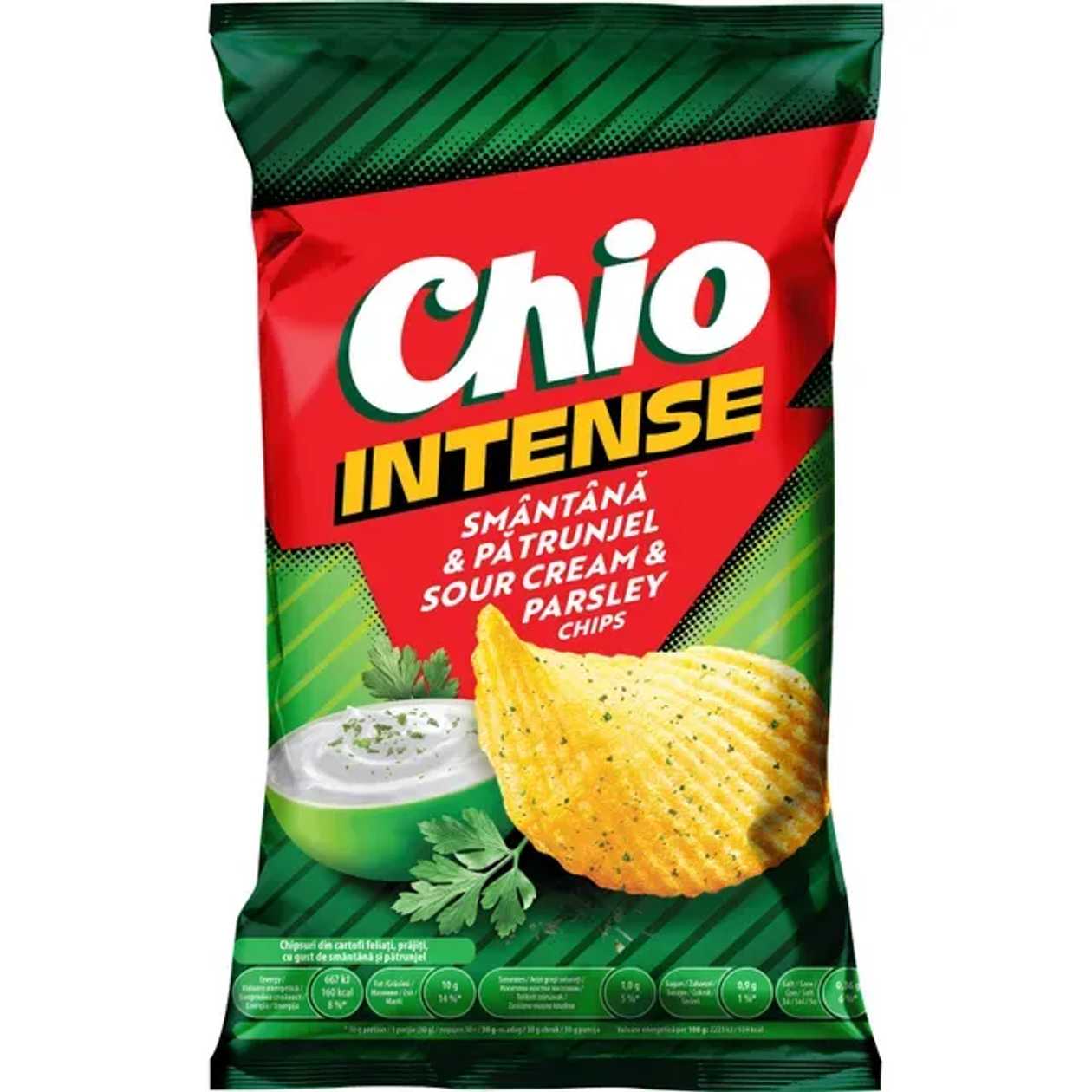 Chio chips intense smantana patrunjel 120 g