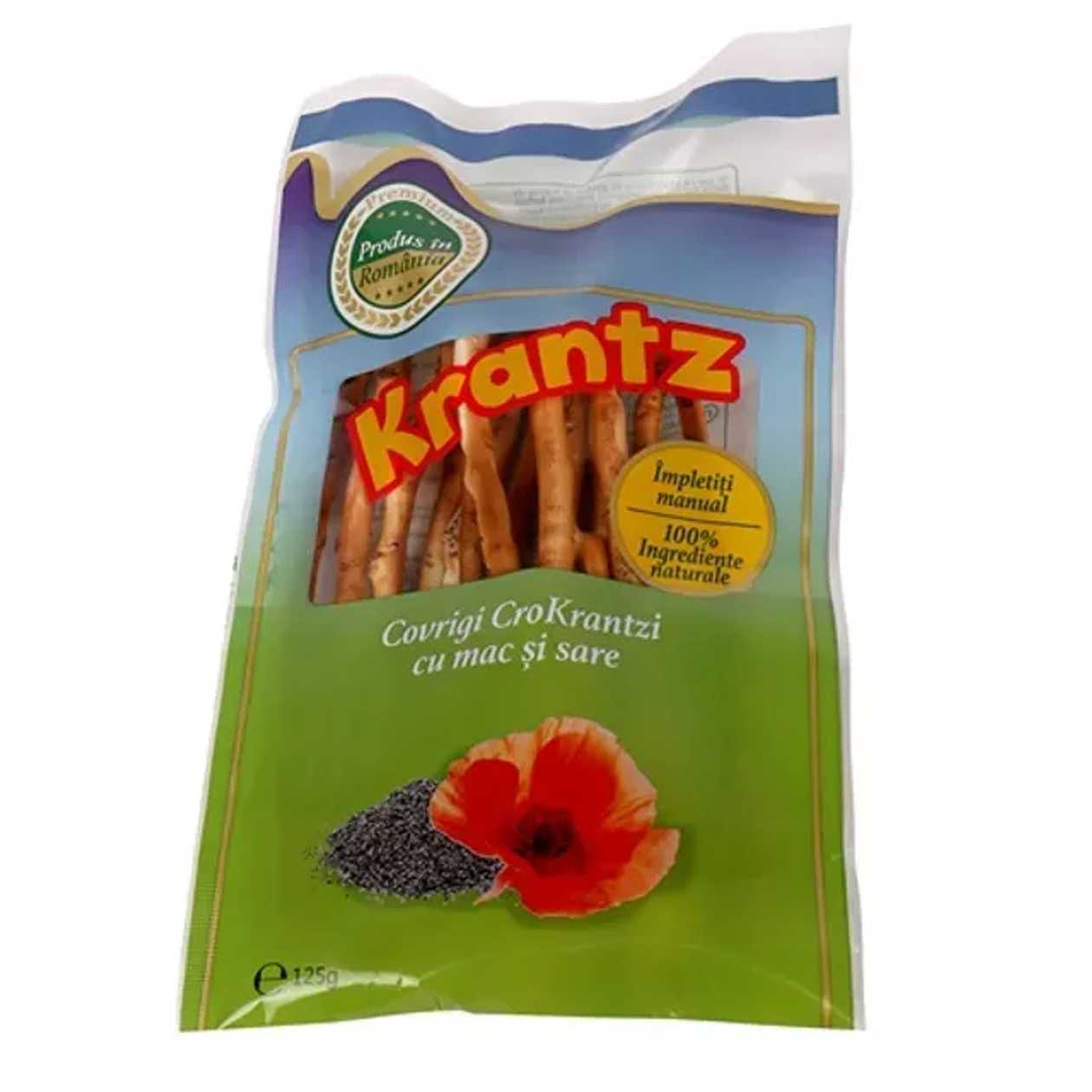 Krantz Covrigi crokranzti cu mac si sare  125g